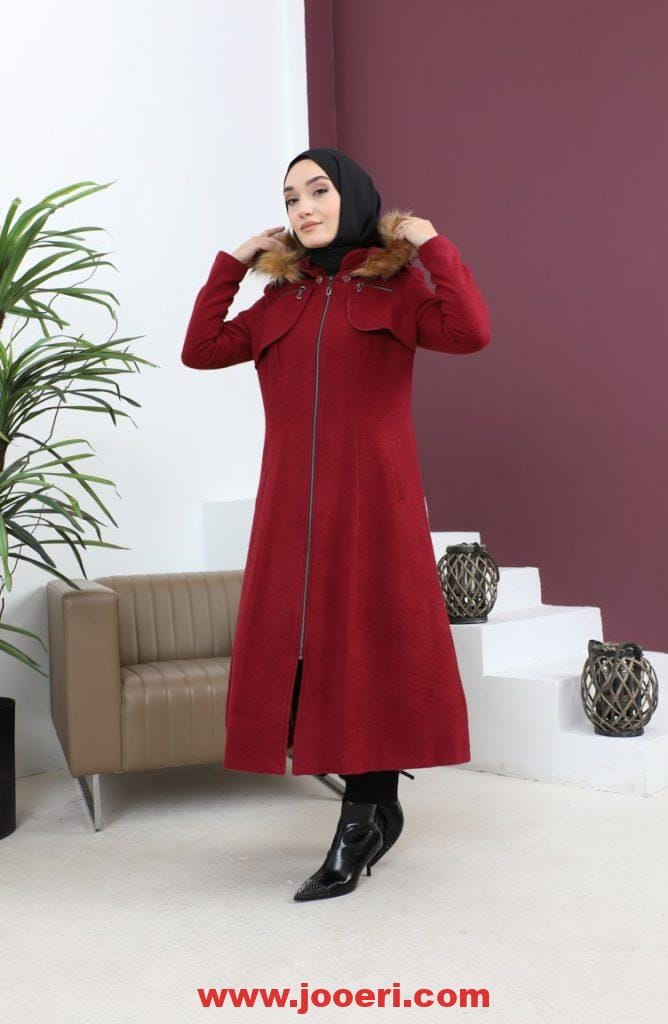 تصاميم موديلات معاطف تركية للمحجبات