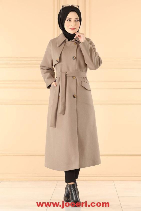 تصاميم موديلات معاطف تركية للمحجبات