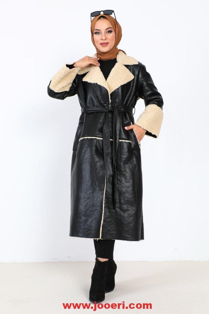 تصاميم موديلات معاطف تركية للمحجبات
