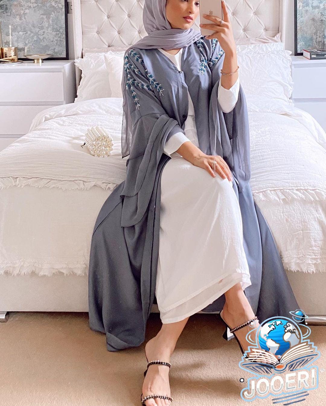 صور اجمل عبايات شيفون للمناسبات والحفلات