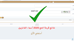 hij.moi.gov.eg رابط نتيجة حج القرعة ٢٠٢٥ اسماء الفائزين بوابة الحج المصرية بالرقم القومي