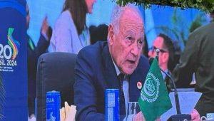 أبو الغيط: سعداء بالمشاركة الاولي لمنظمتنا فى أعمال قمة مجموعة العشرين