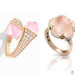 اختاري الخواتم المرصعة بالكوارتز الوردي.. ودعي الحب يرافقك دائماً