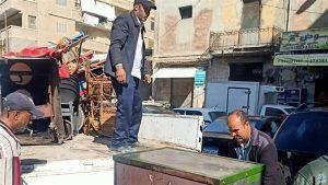 استجابة لشكاوى المواطنين.. تكثيف حملات إزالة الاشغالات شرقي الإسكندرية