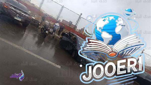 انقلاب سيارة ملاكي على محور ياسر رزق في المقطم