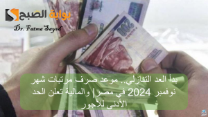 بدأ العد التنازلي.. موعد صرف مرتبات شهر نوفمبر 2024 في مصر