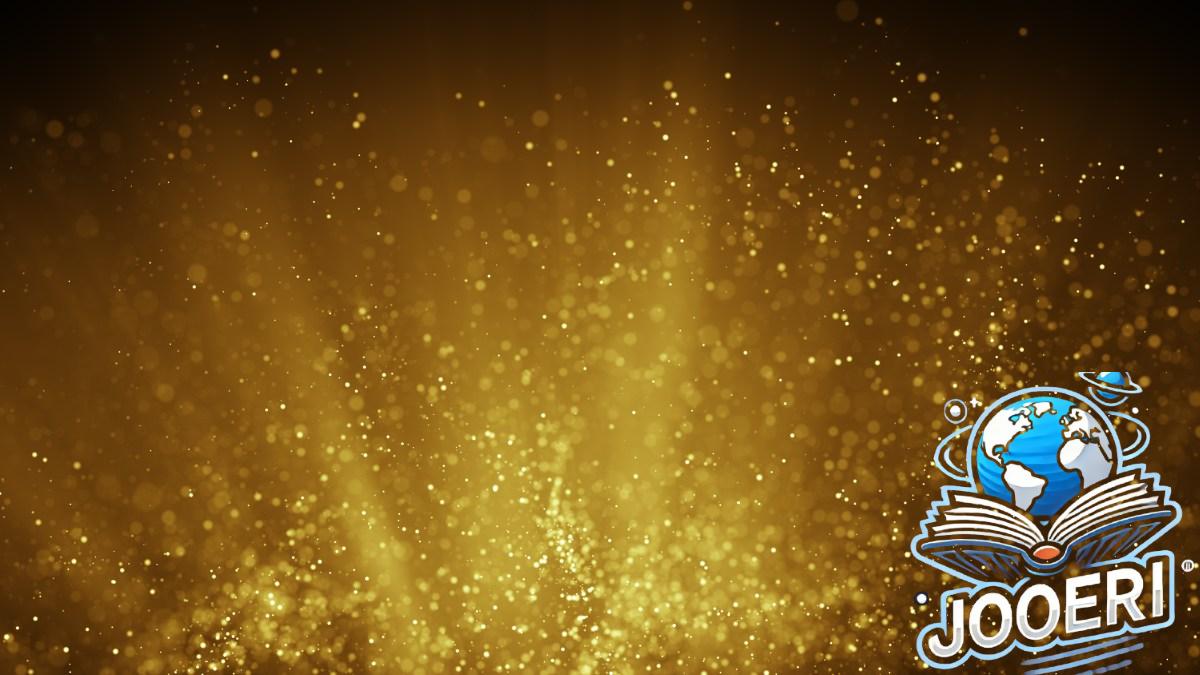 Fairy dust flying in gold light rays. Computer generated abstract raster illustration