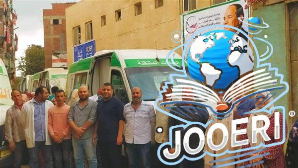 تقديم الخدمة لـ ٢٧٥٤ مريض بالقافلة الطبية بقرية الميمونة بمنيا القمح