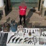 عاطل يحول مسكنه لمصنع سلاح بالقليوبية