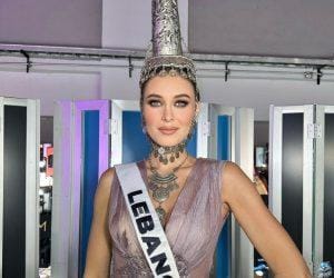 فستان ملكة جمال لبنان ندى كوسا يشعل مواقع التواصل... مزيد من التفاصيل مع المصمم