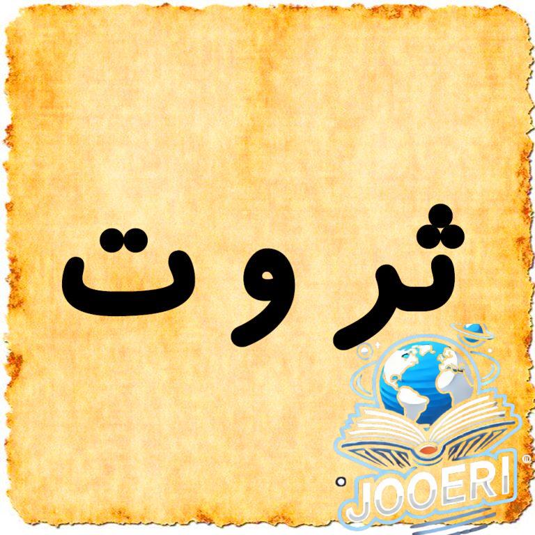 معنى اسم ثروت