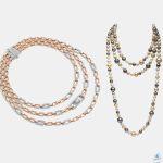 موديلات قلادات متعددة الصفوف.. سيمفونية من الأناقة والجمال تتناغم حول عنقكِ