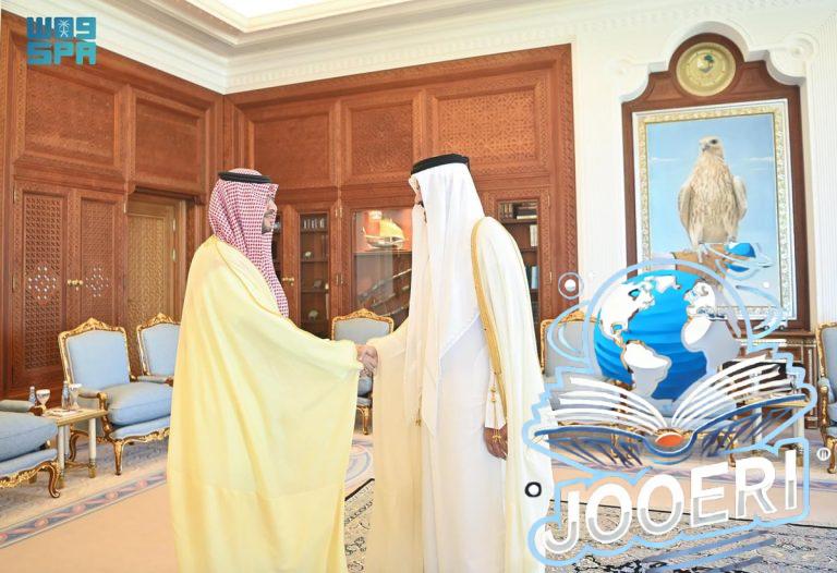 "أمير قطر" يستقبل "تركي بن محمد" ويبحثان علاقات البلدين وسبل تطويرها