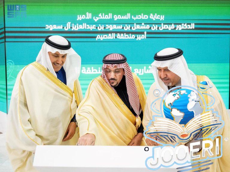 أمير القصيم يدشن 5 مشاريع طرق حيوية بتكلفة 421 مليون ريال