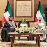 أمير الكويت يستقبل الأمير تركي بن محمد بن فهد