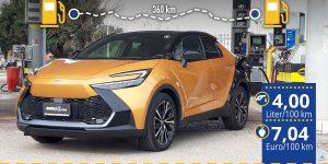 الاختبار العملي لتويوتا C-HR - أصوات غريبة ولكنها اقتصادية بشكل لا يصدق - سيارة تويوتا الهجينة ميني في الاختبار