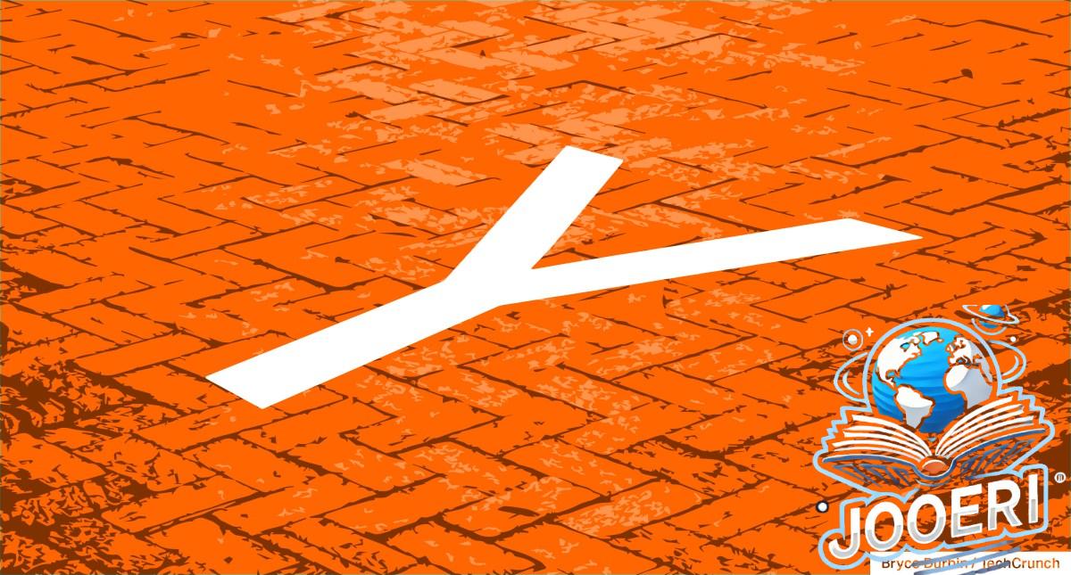 Y Combinator logo on a brick walk