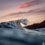 A small waves breaks off the coast.