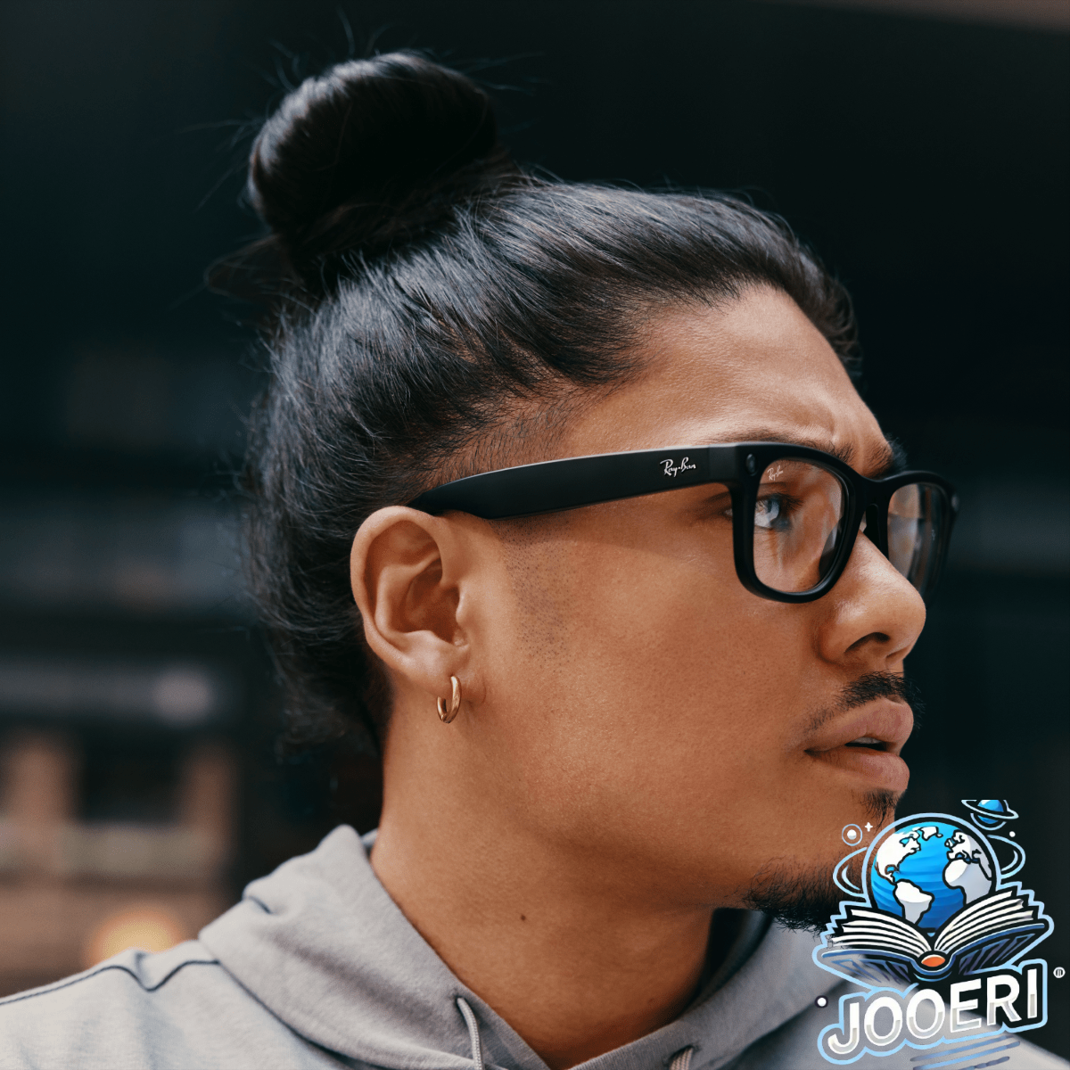 Man wearing Meta Ray-Bans