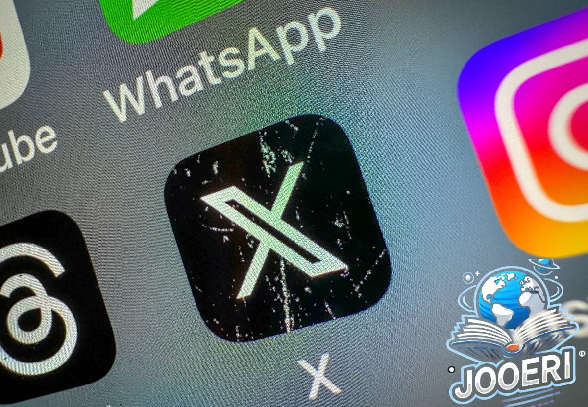 X icon on a smartphone screen