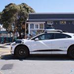 Waymo jaguar i-pace fully autonomous robotaxi in san francisco
