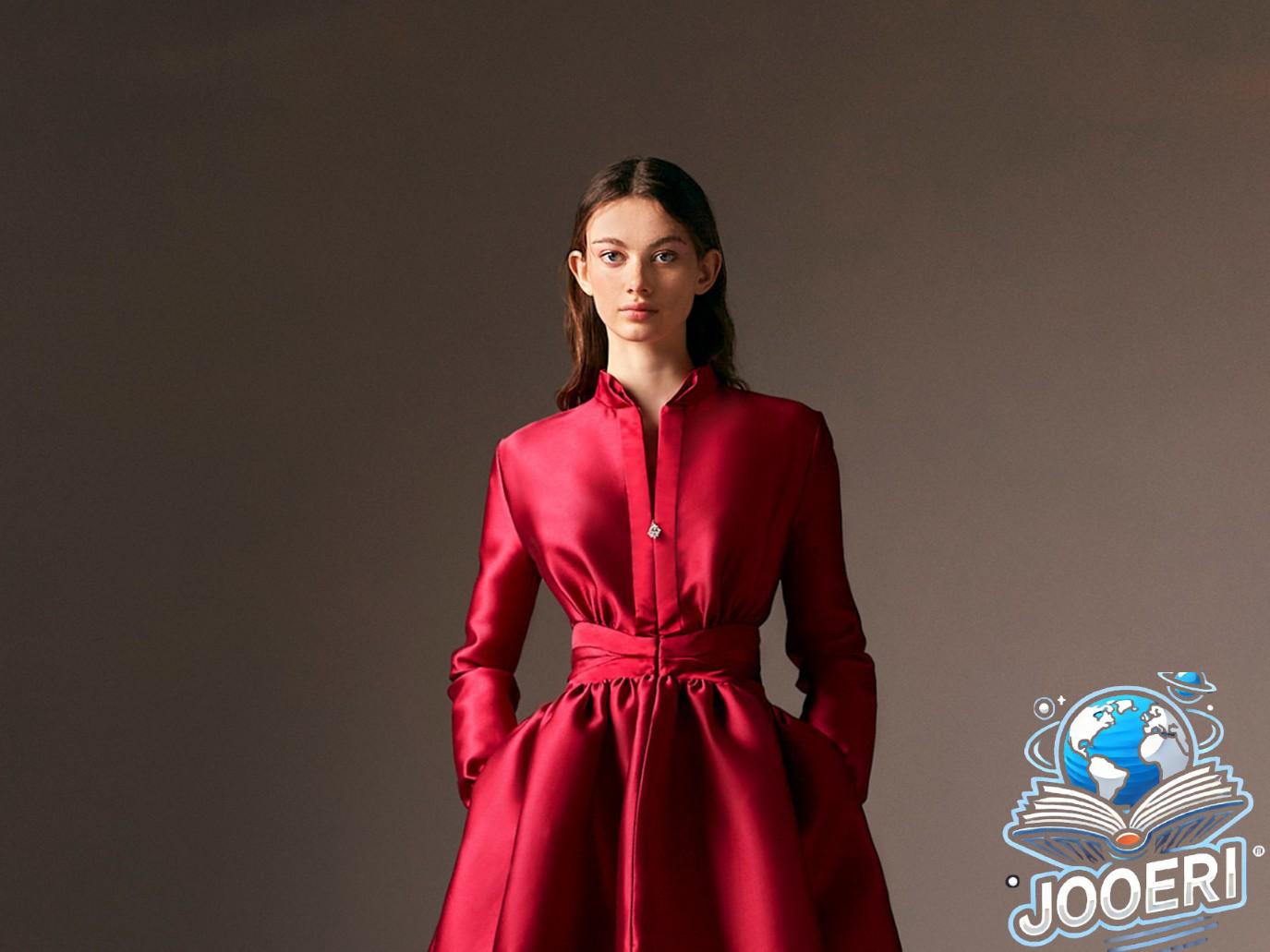 فساتين سهرة بأكمام طويلة للمحجبات موضة 2024 لتتألقي في موسم الاحتفالات