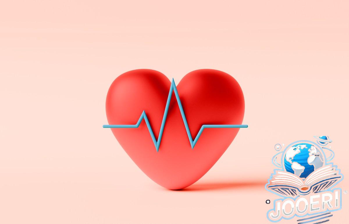 Conceptual image of a red heart with a line graph in front symbolizing Heart or ECG