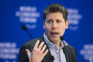 OpenAI CEO Sam Altman gestures during a session of the World Economic Forum (WEF) meeting in Davos on January 18, 2024. (Photo by FABRICE COFFRINI/AFP via Getty Images)