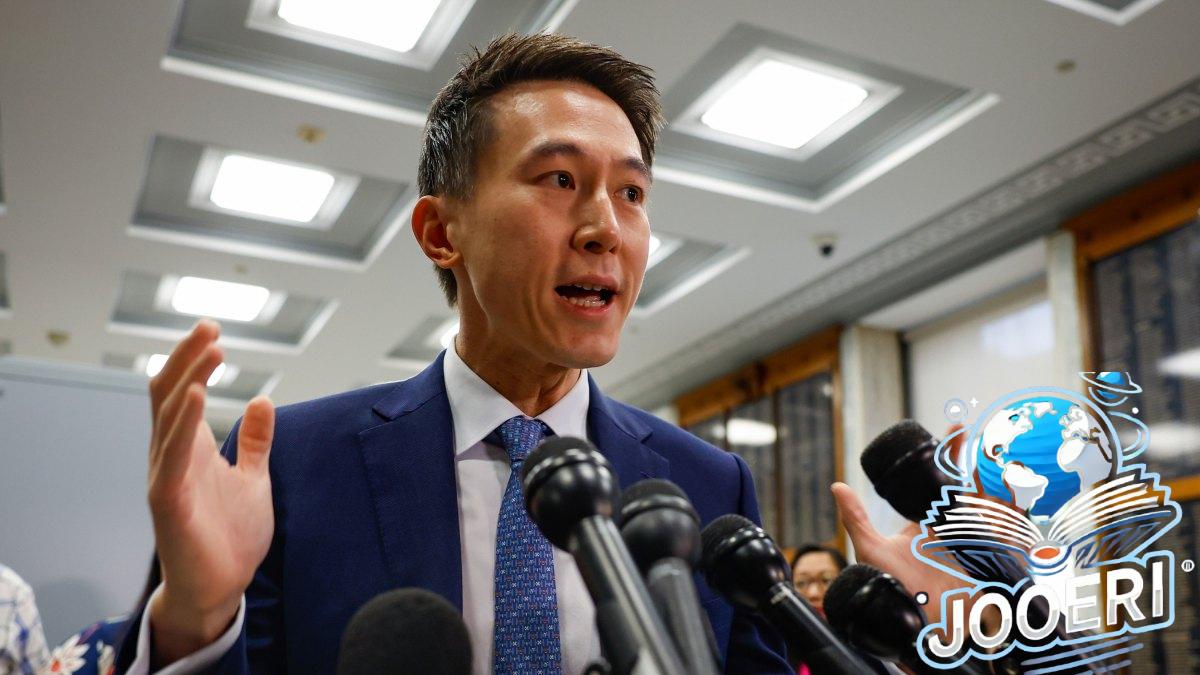 WASHINGTON, DC - MARCH 23: TikTok CEO Shou Zi Chew speaks to the media before he testifies to the House Energy and Commerce Committee in the Rayburn House Office Building on Capitol Hill on March 23, 2023 in Washington, DC. The hearing was a rare opportunity for lawmakers to question the leader of the short-form social media video app about the company's relationship with its Chinese owner, ByteDance, and how they handle users' sensitive personal data. Some local, state and federal government agencies have been banning use of TikTok by employees, citing concerns about national security (Photo by Tasos Katopodis/Getty Images)
