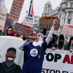 اعتقال أكثر من 70 شخصًا خلال مسيرة مؤيدة للفلسطينيين في لندن عشية الهدنة في غزة