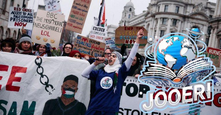 اعتقال أكثر من 70 شخصًا خلال مسيرة مؤيدة للفلسطينيين في لندن عشية الهدنة في غزة