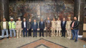 وزير العدل يتفقد أعمال التطوير والترميم لمجمع محاكم الجلاء