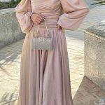 فساتين محجبات خروج تفصيل سادة 2025